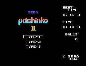 Pachinko II Title Screen